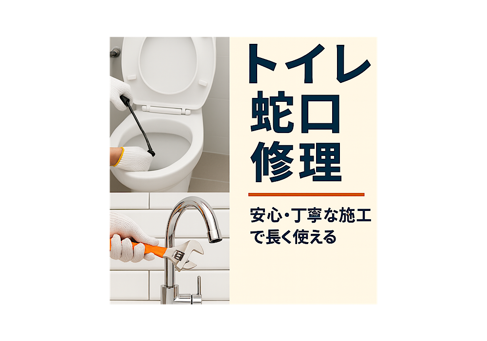 トイレ・蛇口修理明瞭会計で迅速・丁寧な即日対応！の画像