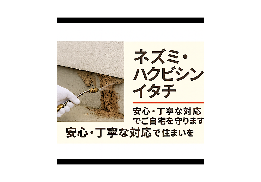 安心のネズミ・ハクビシン・イタチ駆除・予防サービスの画像